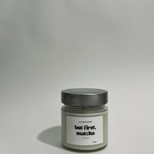 αρωματικό κερί “but first, matcha” 190gr με βαμβακερό φυτίλι