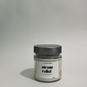 αρωματικό κερί “stress relief” 190gr με βαμβακερό φυτίλι